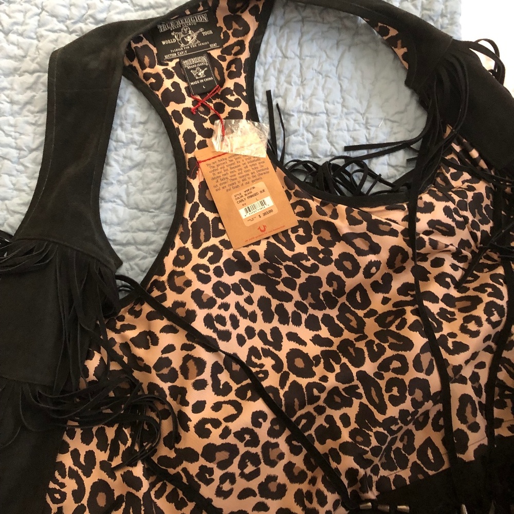 True Religion Suede Vest